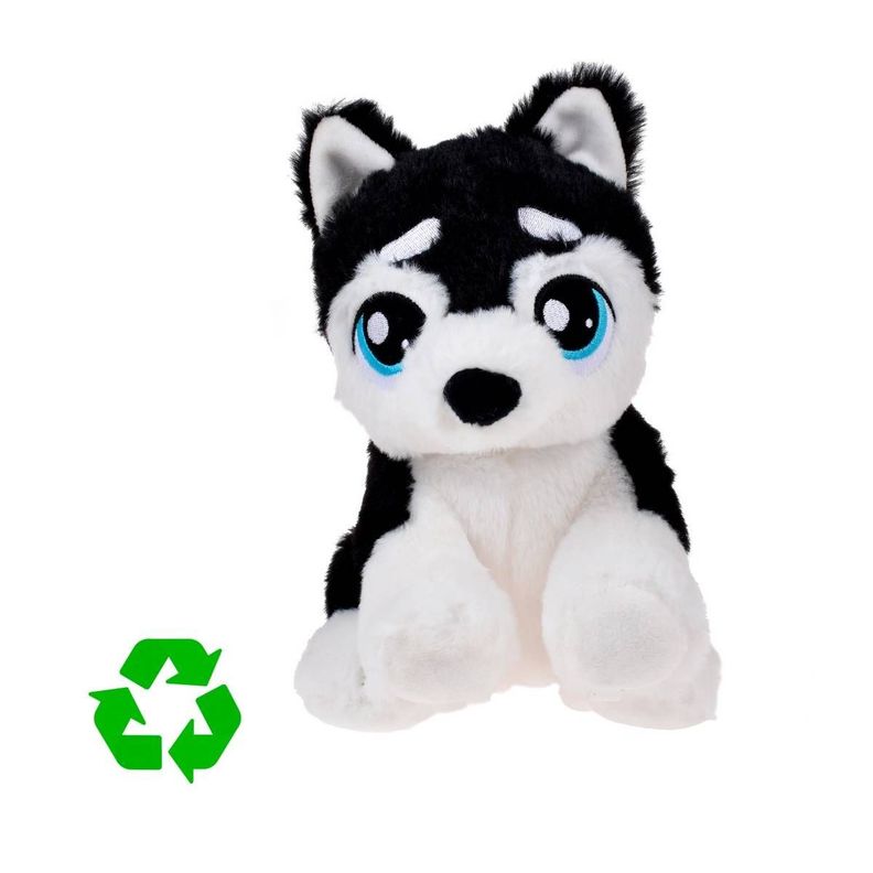 PERRO PELUCHE MATERIAL RECICLADO RESOFTABLES - HUSKY-1