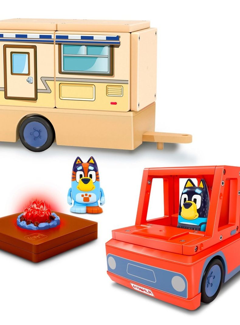 Bloques Construccion Magneticos Bluey Camper Tile Town