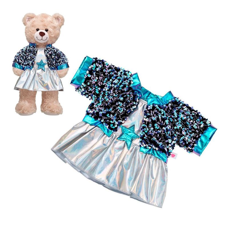 Vestido Plateado Con Lentejuelas Honey Girls Build-a-bear-0