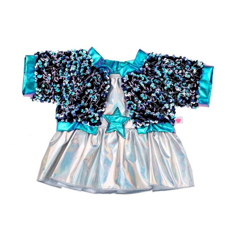 Vestido Plateado Con Lentejuelas Honey Girls Build-a-bear-1