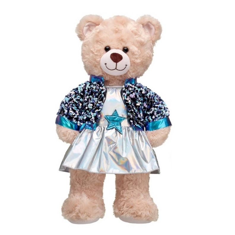 Vestido Plateado Con Lentejuelas Honey Girls Build-a-bear-2