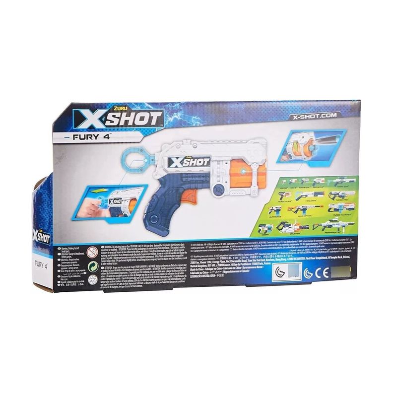 Pistola Fury 4 Lanza Dardos X-shot-6