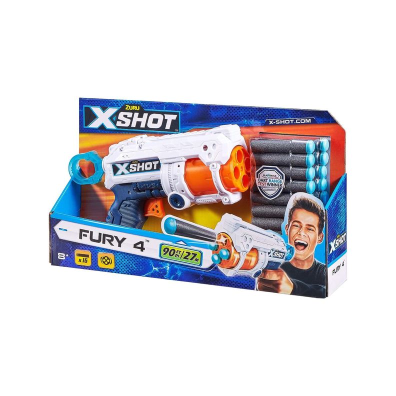 Pistola Fury 4 Lanza Dardos X-shot-7