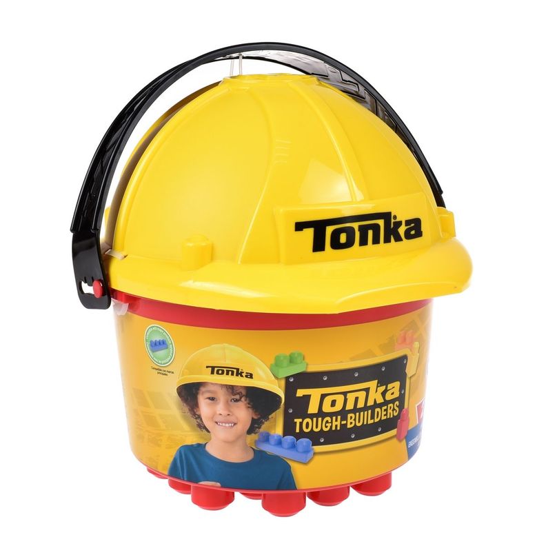 Set De 25 Bloques En Balde Con Casco Tonka-2