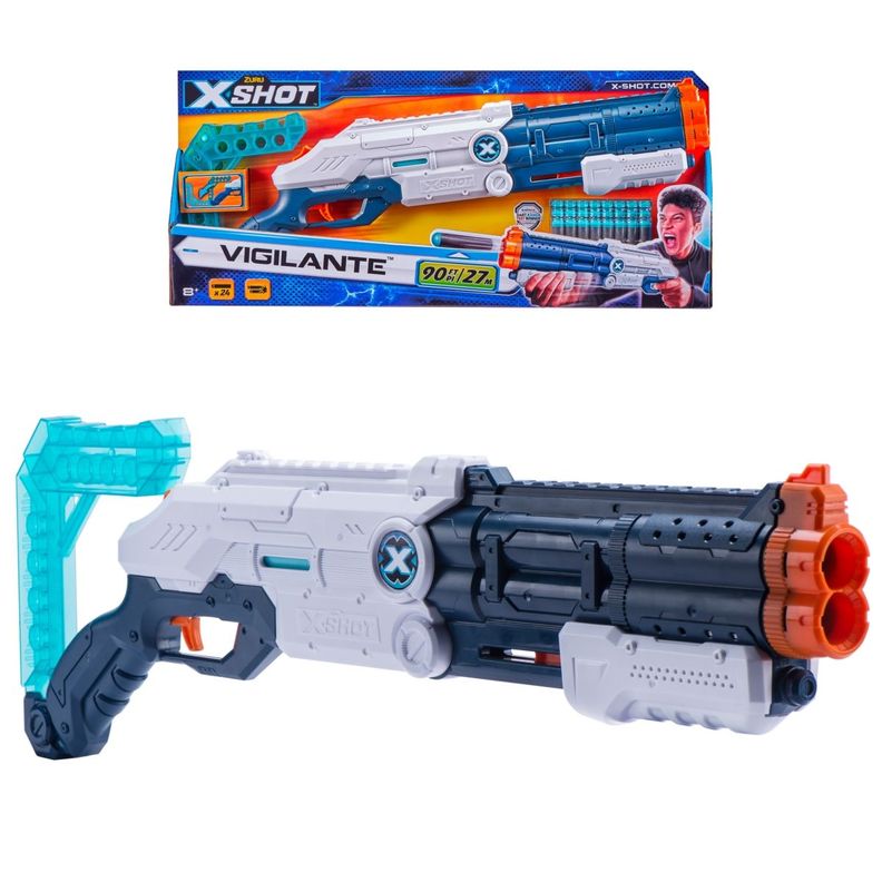 Lanzador Vigilante Con 24 Dardos X-shot-0