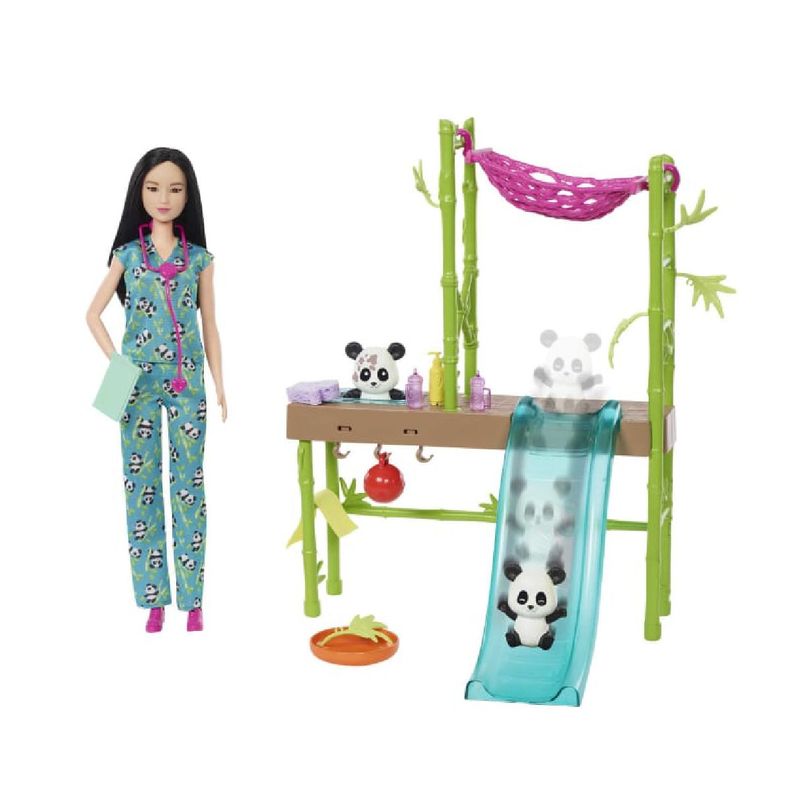 Barbie Profesiones Set De Juego Cuidadora De Pandas-8