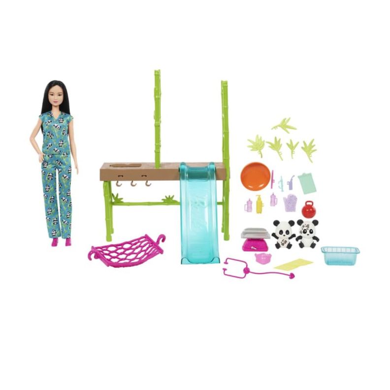 Barbie Profesiones Set De Juego Cuidadora De Pandas-9