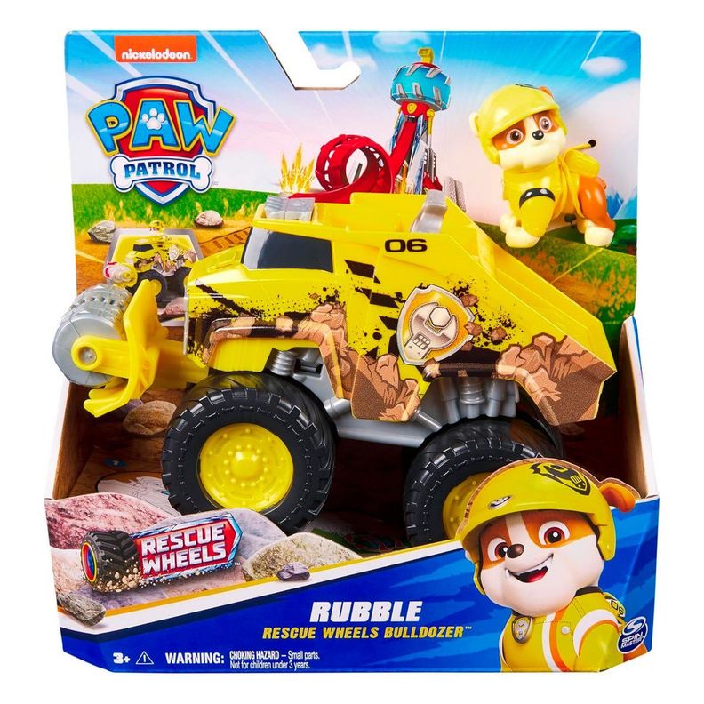 PAW PATROL VEHICULO  - RUBBLE RESCUE WHEELS BULLDOZER-2