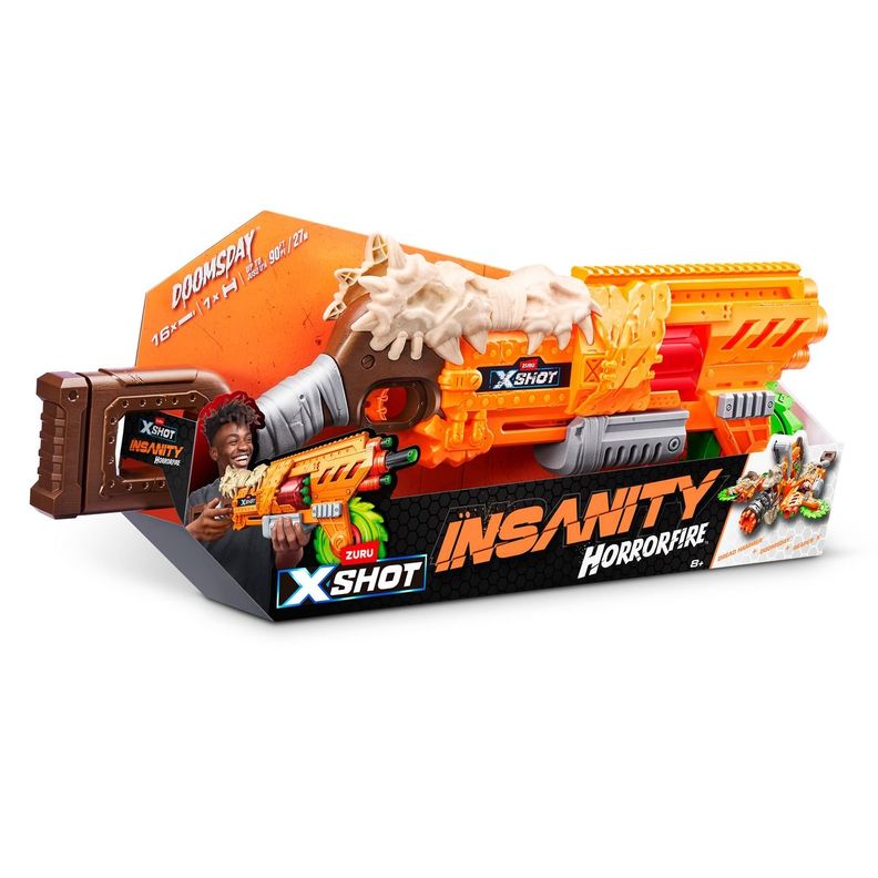 LANZA DARDOS HORROR FIRE DOOMSDAY CON 16 DARDOS X-SHOT-2