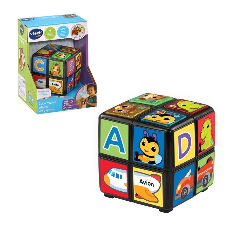 CUBO MAGICO INFANTIL GIRA Y APRENDE VTECH-1