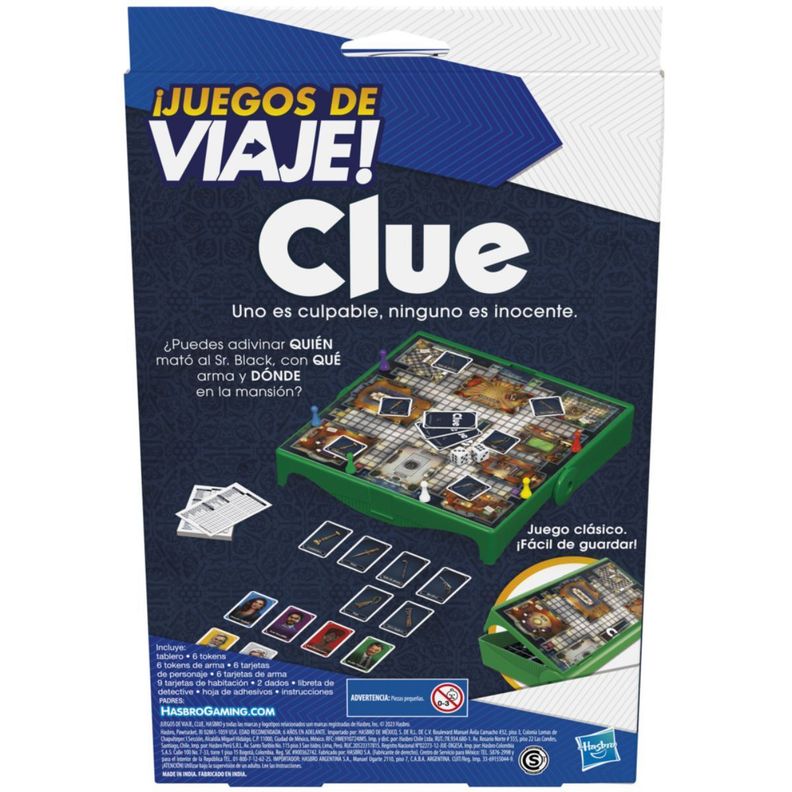 NUEVO JUEGOS DE VIAJE - CLUE-2