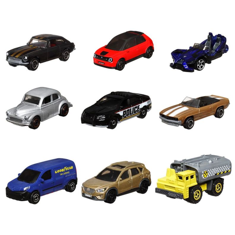 MATCHBOX PAQUETE DE 9 AUTOS BASICOS - CITY MAZDA-0