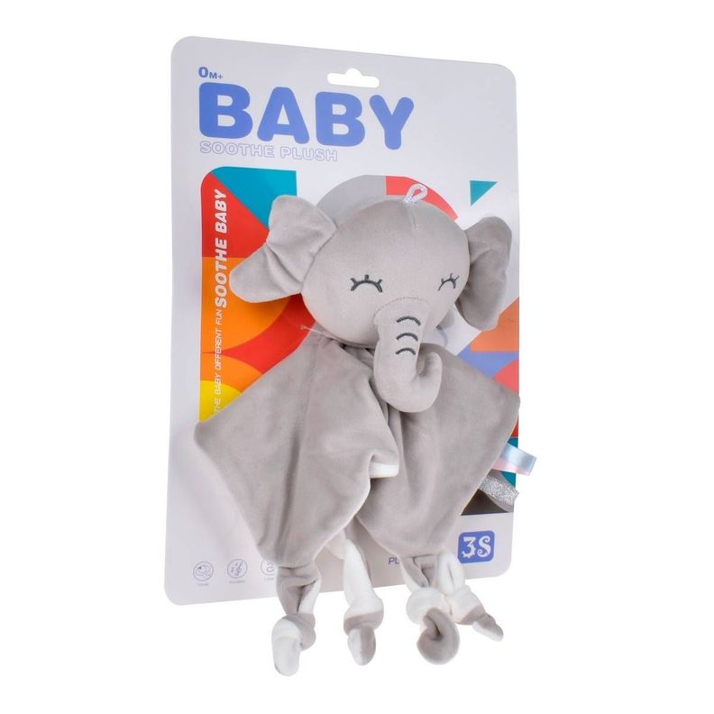 TUTO  DE PLUSH BLANCO CON SONAJERO - ELEFANTE-4
