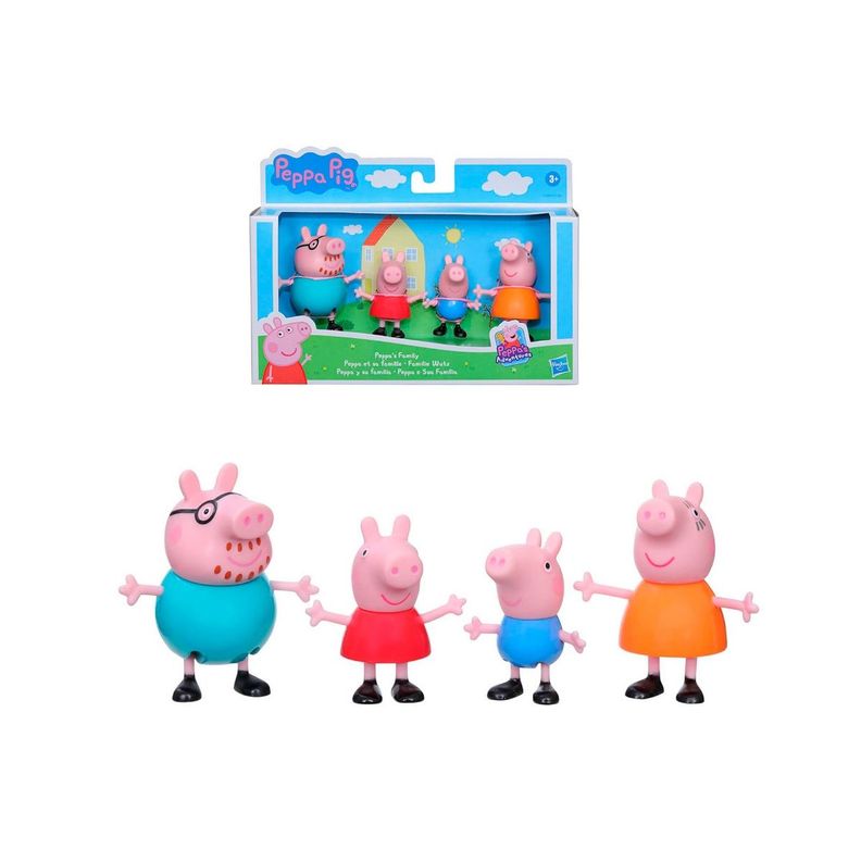 Peppa Pig Set De 4 Figuras - Peppa Y Su Familia-0