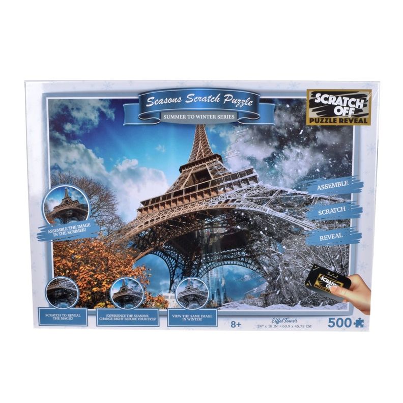 Puzzle Raspa 2 En 1 De 500 Piezas De Paisajes-5
