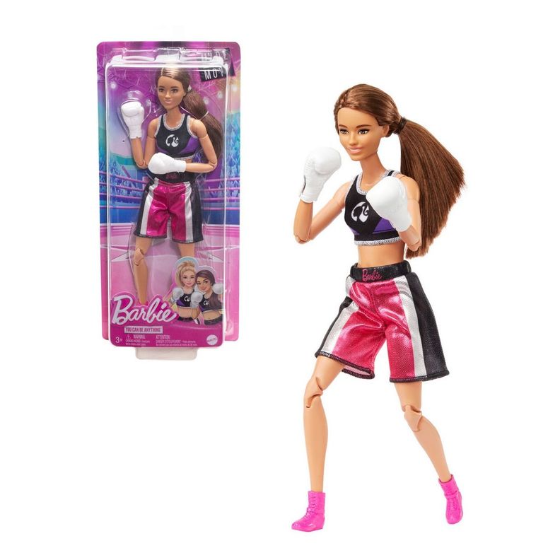 BARBIE PROFESIONES MUÑECA DEPORTISTAS - BOXEADORA-0