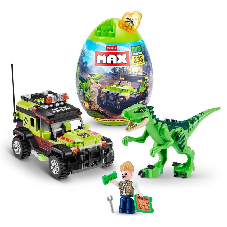 SET 233 BLOQUES MAX DINO ESCAPE EN HUEVO DE ZURU-1