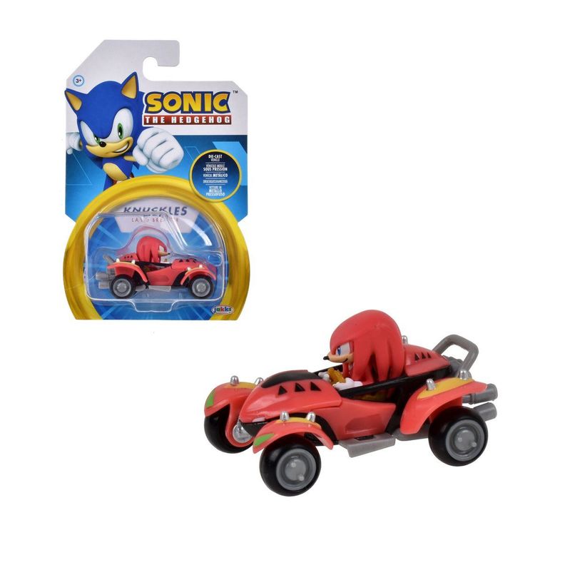 VEHICULOS METALICOS 1:64 SONIC - KNUCKLES LAND BREAKER-0