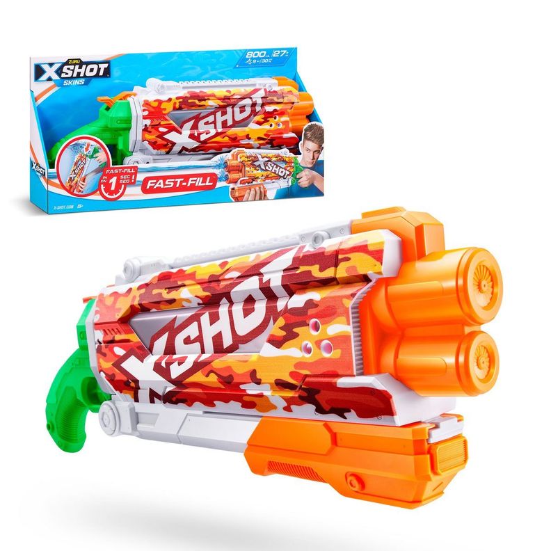 LANZA AGUA PUMP ACTION SKIN 800ML X-SHOT - SUN CAMO-0