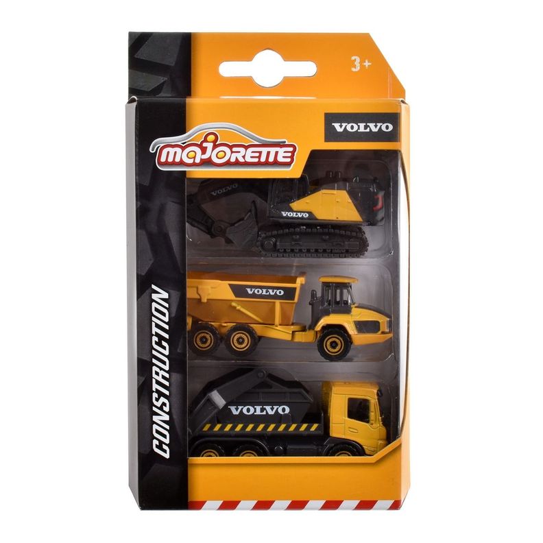 Majorette Volvo Set De 3 Piezas - Pala Cargadora-1