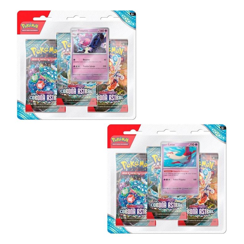 SCARLET & VIOLET – STELLAR CROWN – 3PK BLISTER – ESPAÑOL-0