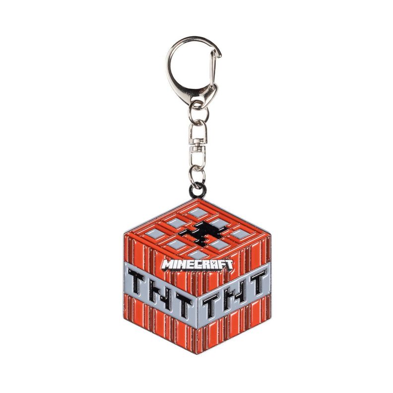 Llavero metalico Minecraft coleccion TNT