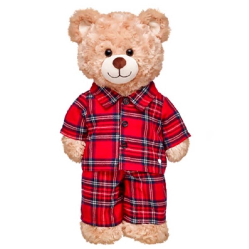 Pijama Escoses Rojo Build-a-bear-2