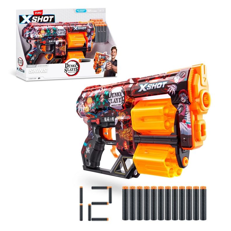 LANZADOR MENACE SKINS DREAD DEMON SLAYER 12 DARDOS X-SHOT-0