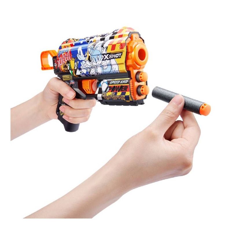 LANZA DARDOS FLUX CON 8 DARDOS X-SHOT - SUPER SPEED-1