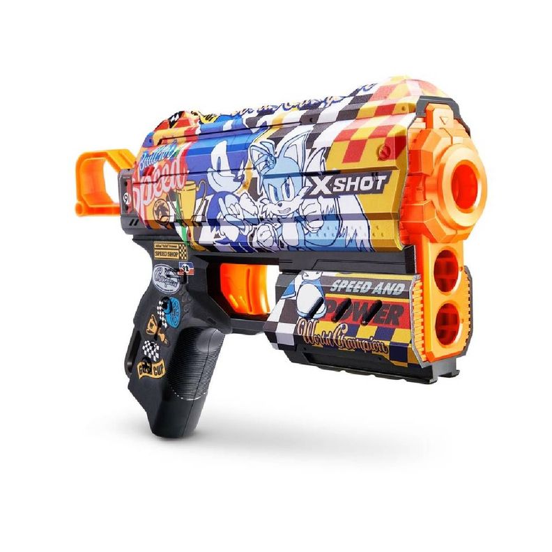 LANZA DARDOS FLUX CON 8 DARDOS X-SHOT - SUPER SPEED-3