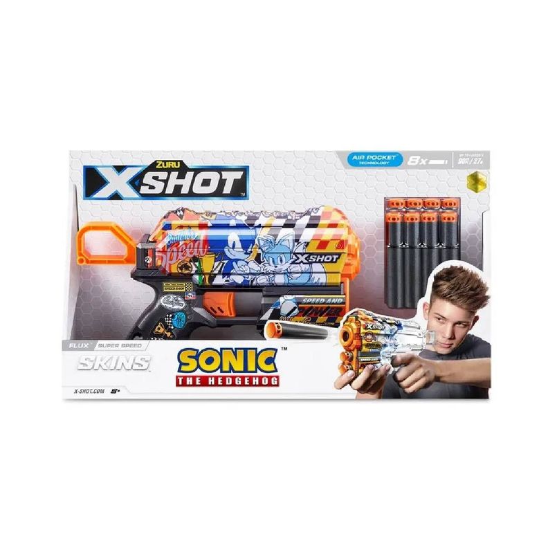 LANZA DARDOS FLUX CON 8 DARDOS X-SHOT - SUPER SPEED-5