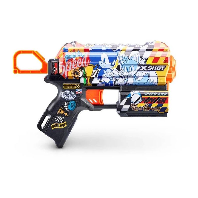 LANZA DARDOS FLUX CON 8 DARDOS X-SHOT - SUPER SPEED-0