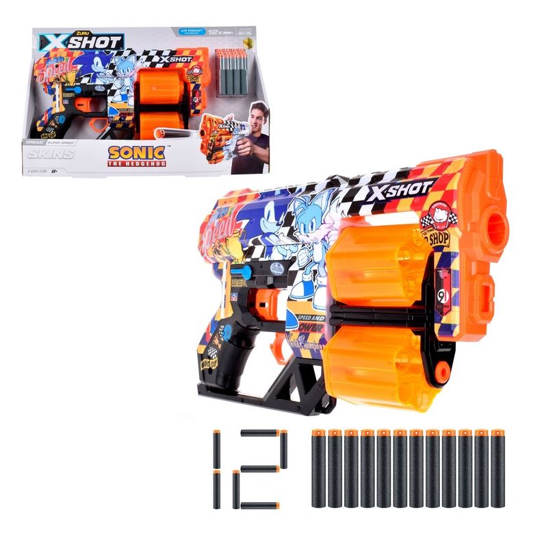 LANZADOR SKIN SONIC X-SHOT-SUPER SPEED-0