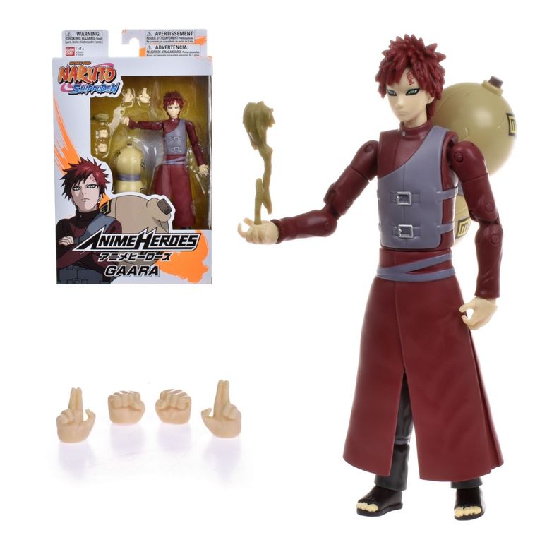 Figura 17 Cm Anime Heroes Naruto De Bandai - Gaara-0
