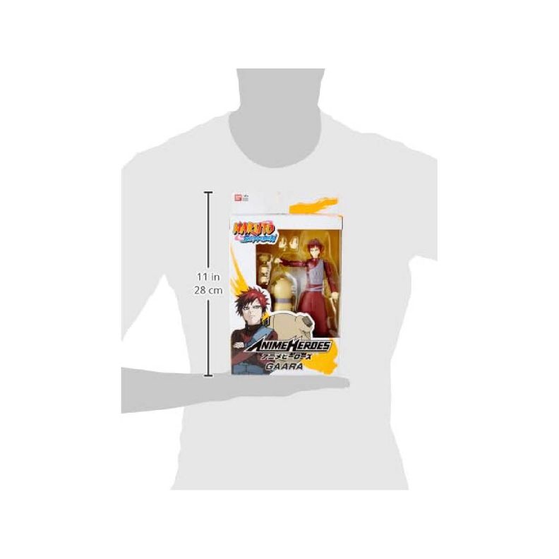 Figura 17 Cm Anime Heroes Naruto De Bandai - Gaara-1