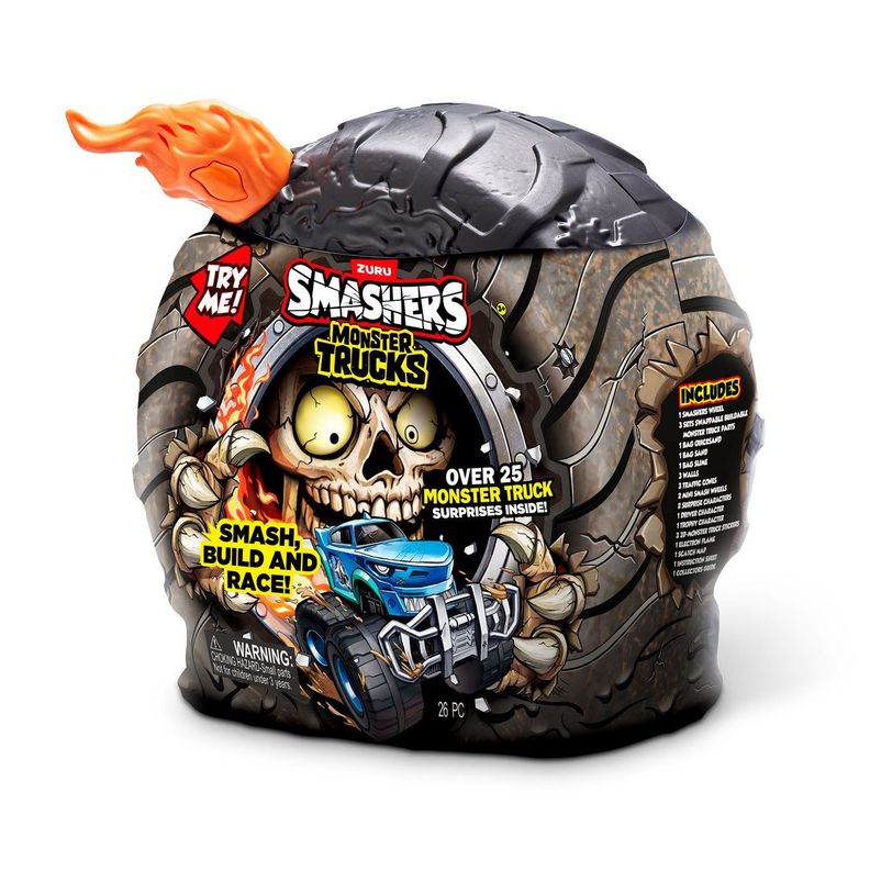 RUEDA SORPRESA CON PLAYSET MONSTER TRUCK ZURU - NARANJA-1