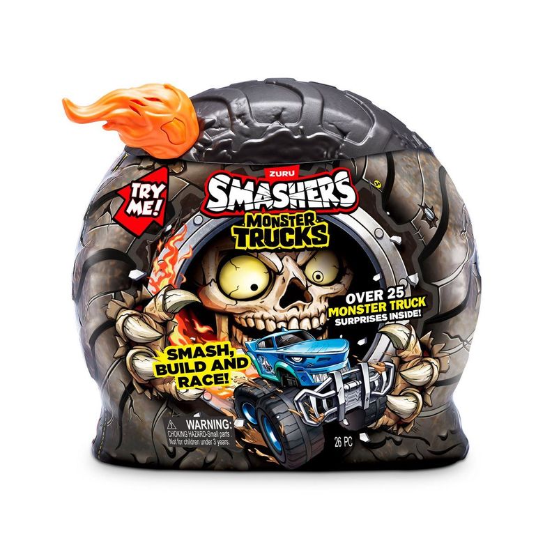 RUEDA SORPRESA CON PLAYSET MONSTER TRUCK ZURU - NARANJA-2