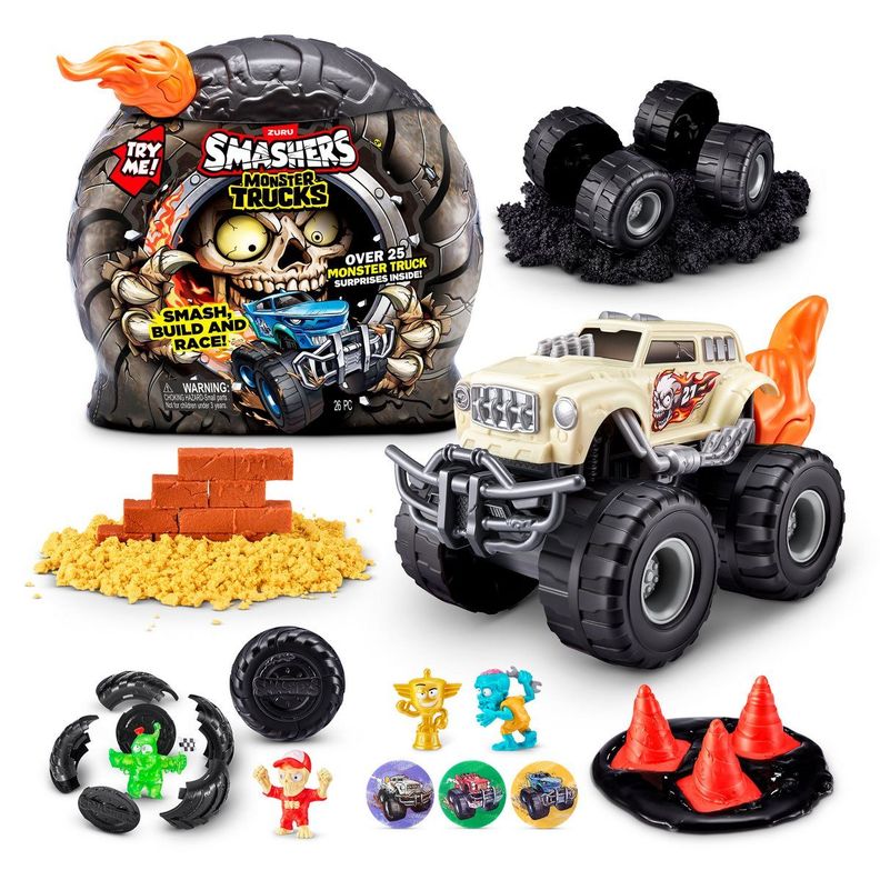 RUEDA SORPRESA CON PLAYSET MONSTER TRUCK ZURU - NARANJA-4