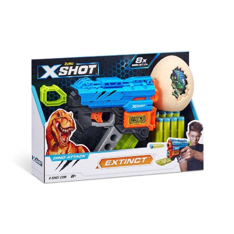 Lanzador Dino Attack Con 8 Dardos Y Huevo X-shot-6