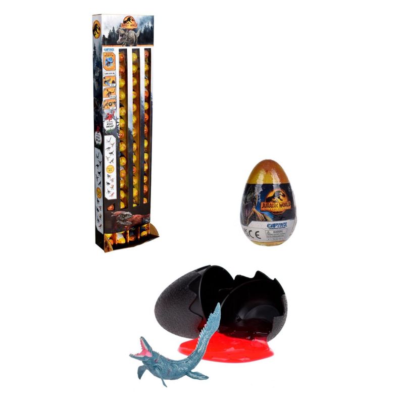 Huevo Con Dinosaurio, Slime, Moneda Y Guia Jurassic World Do-0