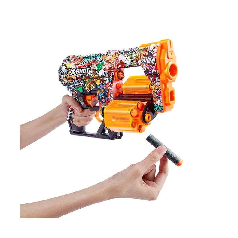 Lanza Dardos Dread Skins Con 12 Dardos X-Shot - Sketch-4