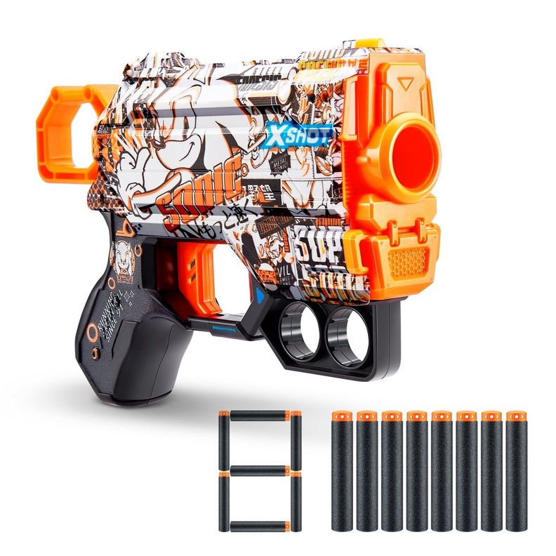 Lanzador de dardos X SHOT Skin Menace 8 dardos coleccion