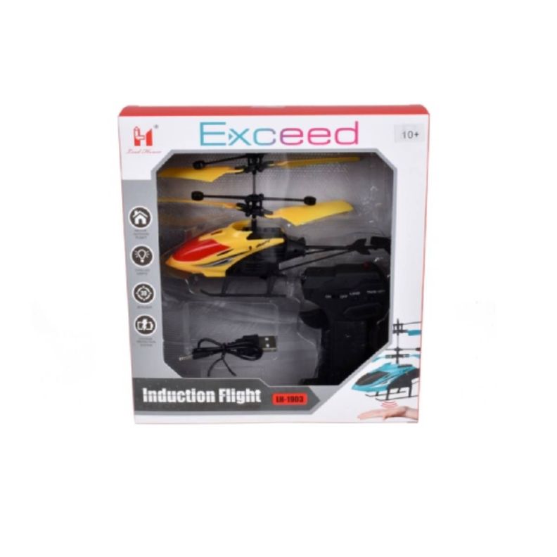 Helicoptero Radio Controlado 17 Cms Con Pilas Recargables --2