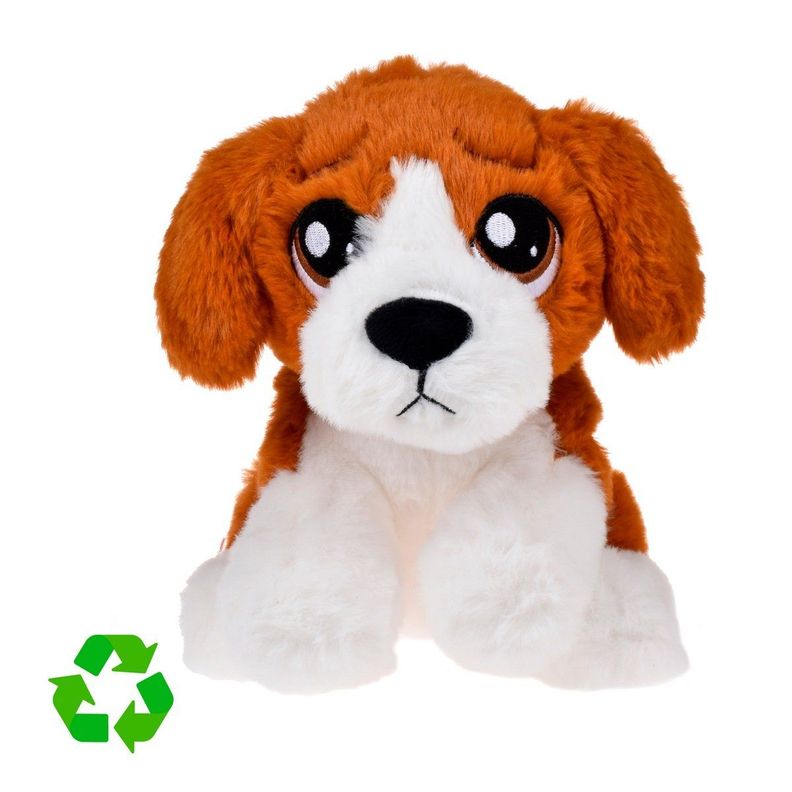 PERRO PELUCHE MATERIAL RECICLADO RESOFTABLES - BEAGLE-1