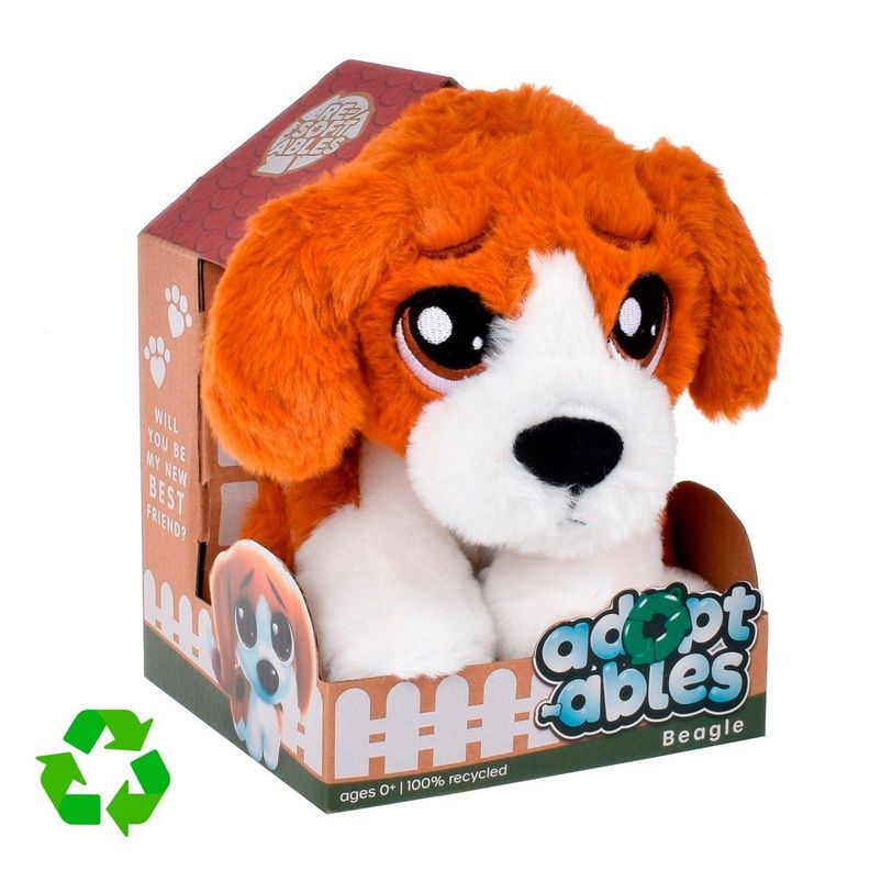 PERRO PELUCHE MATERIAL RECICLADO RESOFTABLES - BEAGLE-2