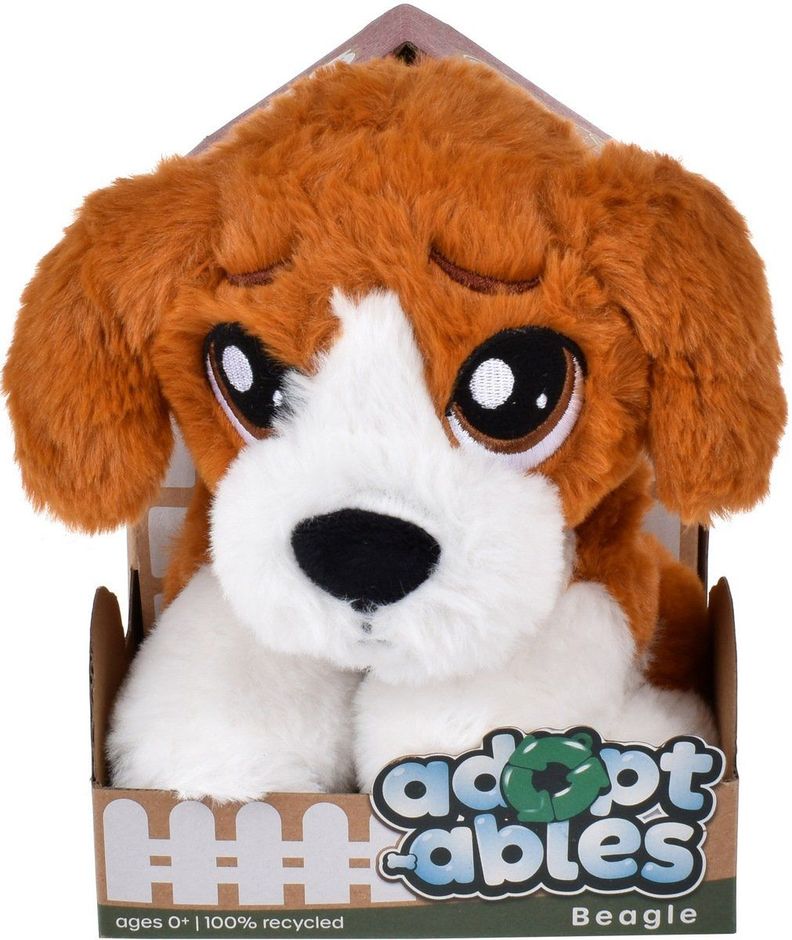 PERRO PELUCHE MATERIAL RECICLADO RESOFTABLES - BEAGLE-3