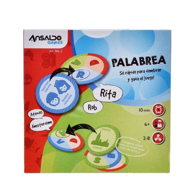 JUEGO DE DESTREZA PALABREA 2-2