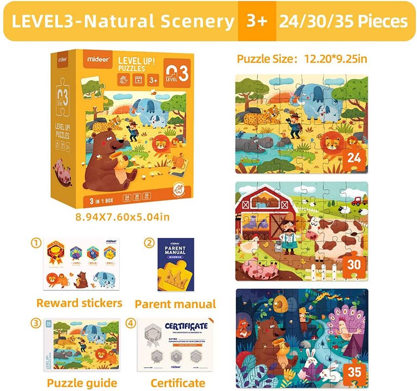 ADV. PUZZLE NIVEL 3 HABITATS NATURALES, 3 PUZZLES-2