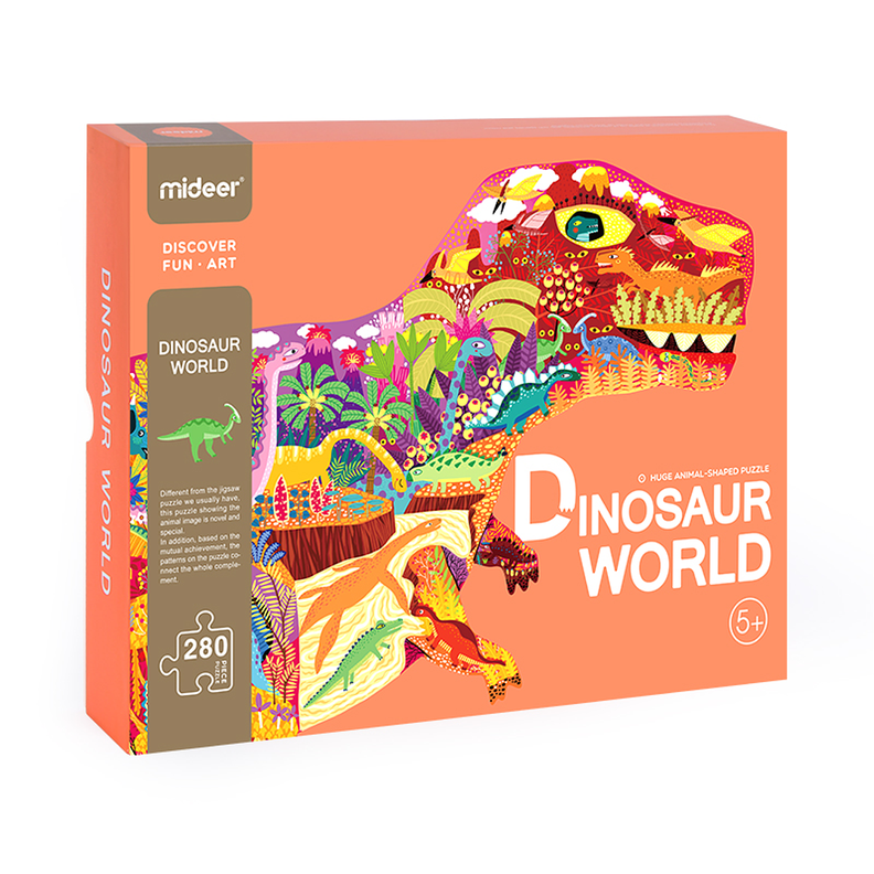 PUZZLE 280PCS CON FORMA, DINOSAURIOS-2