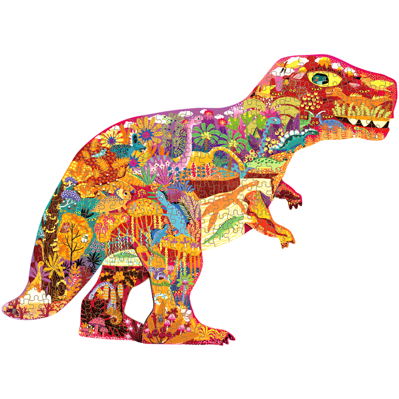 PUZZLE 280PCS CON FORMA, DINOSAURIOS-0